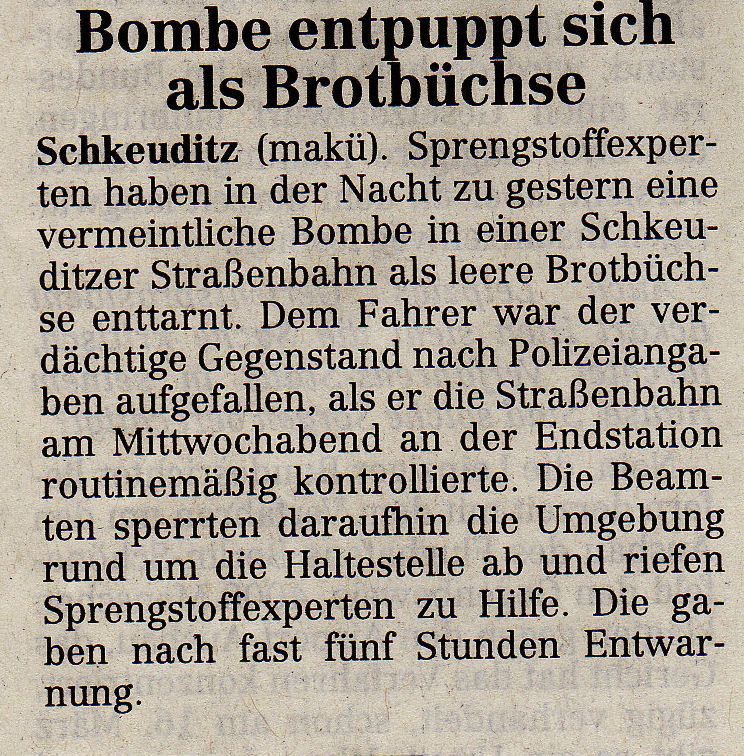 zerquetschte Brotbuechse