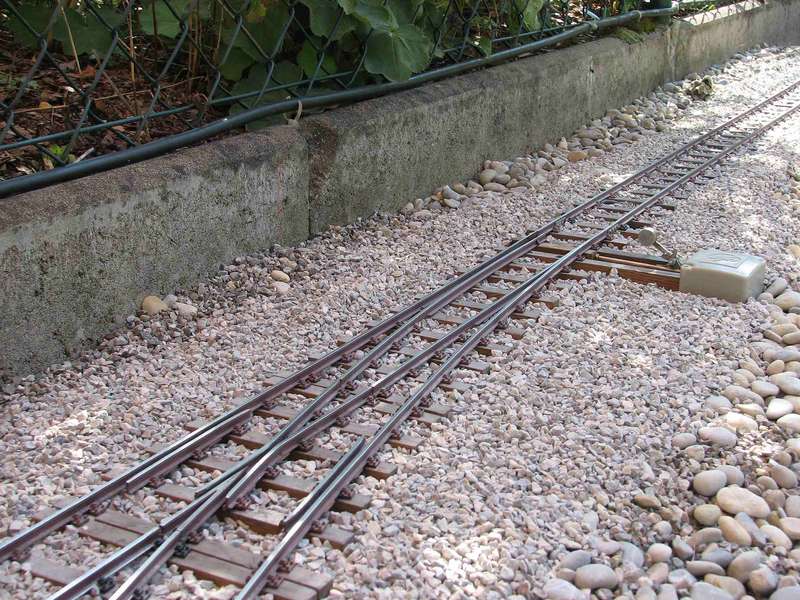 Weiche eingebaut und gefärbt
