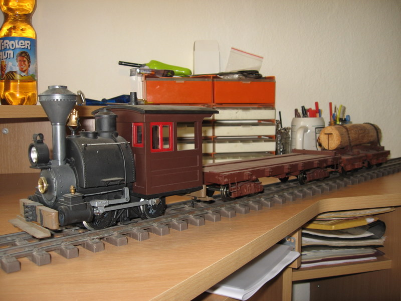 Porter mit Waldbahnzug