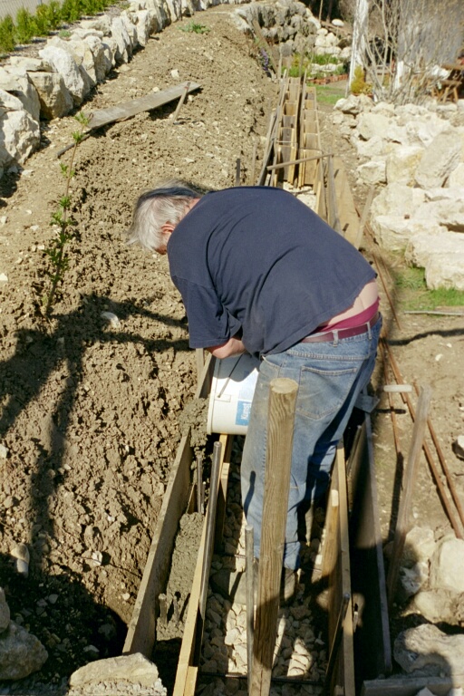 bc Beton einfüllen