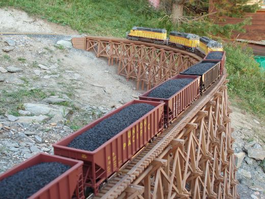 Coal-Train over the Trestle