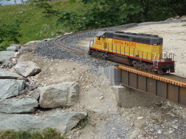 Westkurve mit Plate Girder Bridge