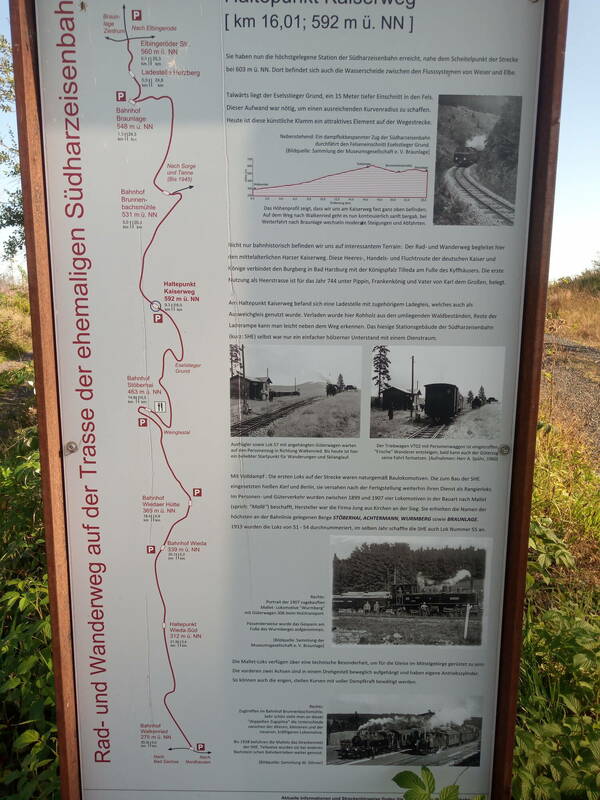 Der neue Kaiserweg - Infosäule