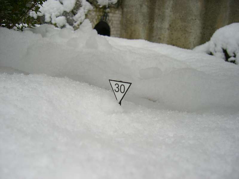 Schneehöhe 30  oder was