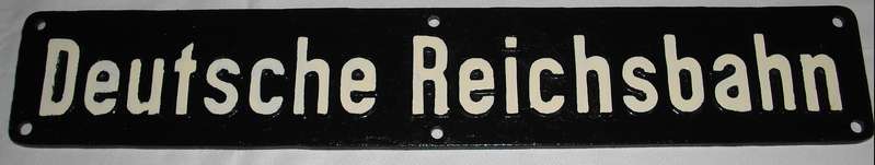 Lokschild &quot;Deutsche Reichsbahn&quot;