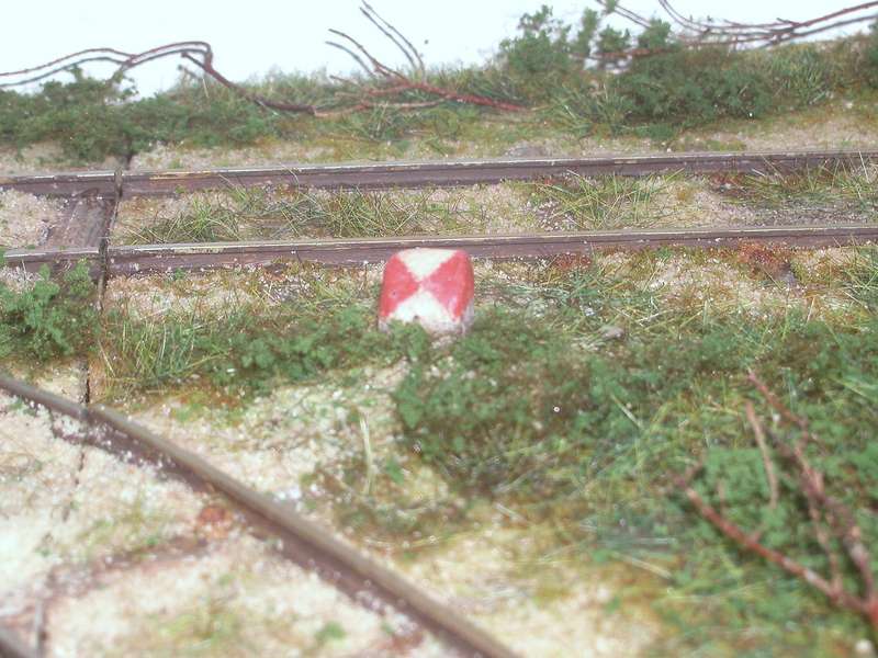 Beton-Weichengrenzzeichen Siersleben Modell