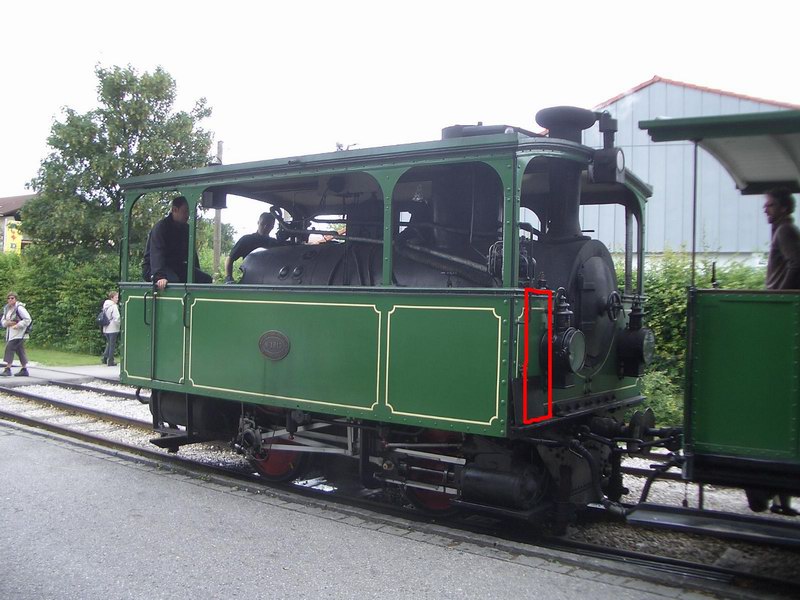 Chiemseebahn: Luftpumpenblech