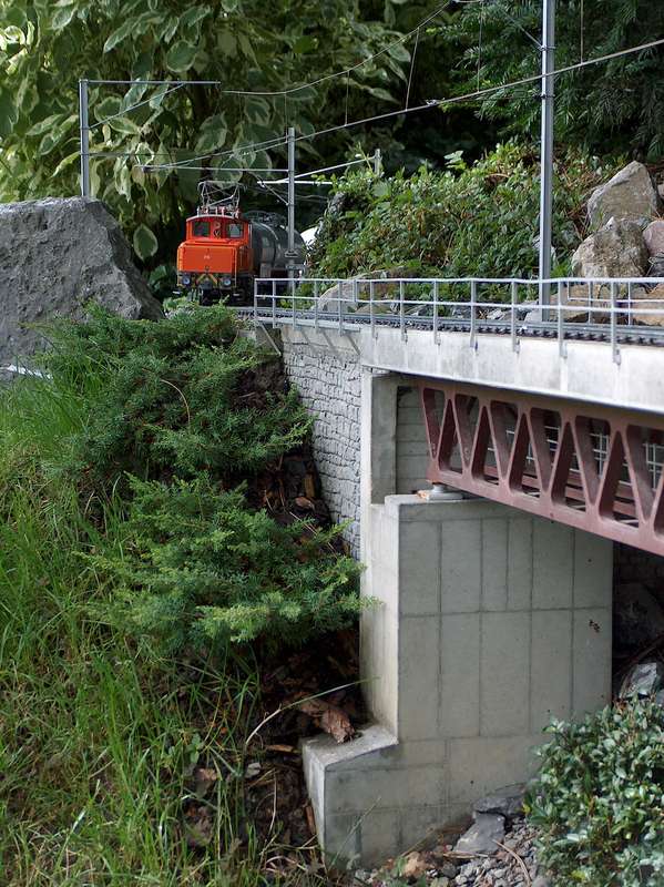 Unteres Widerlager der Hexentobelbrücke
