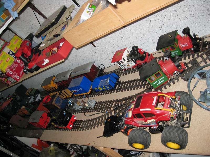 Abstellbahnhof in der Garage