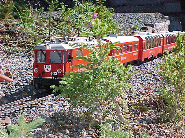 Berninaexpress an der Bonaduzerrampe