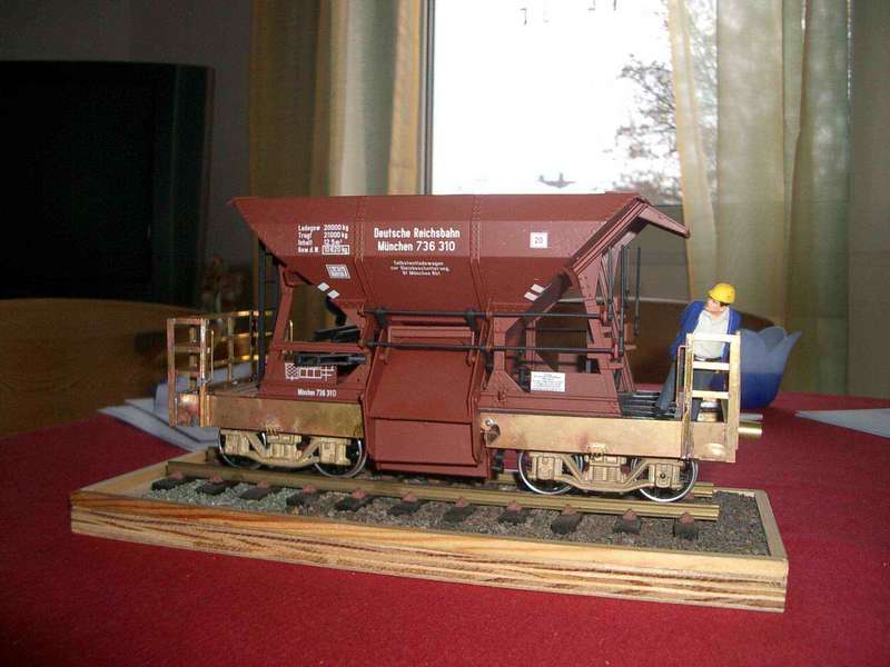 Schotterwagen in 1m