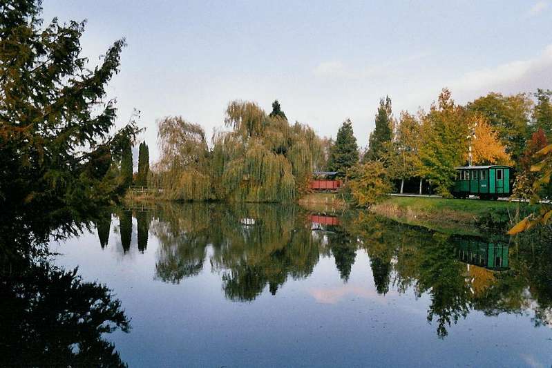 Baumschulsee mit Baumschulbahn