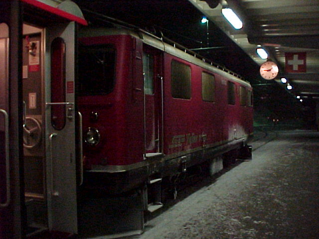 Lok von hinten 21.08 Arosa