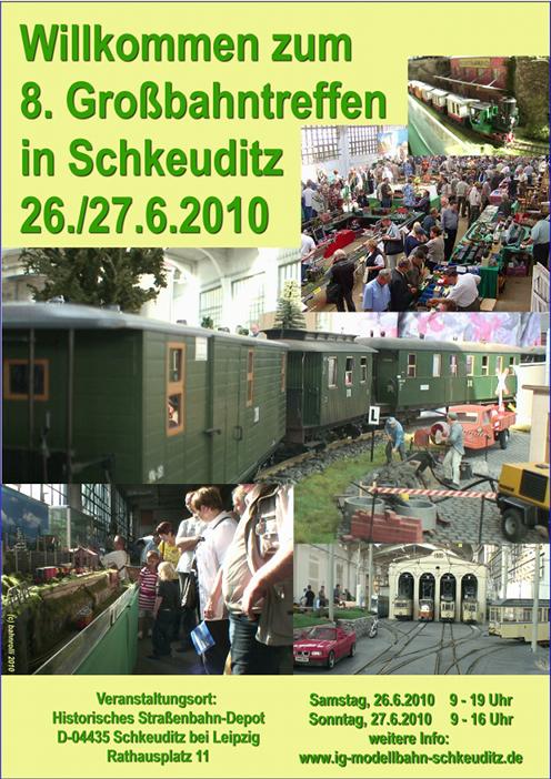 Poster des Grossbahntreffens 2010