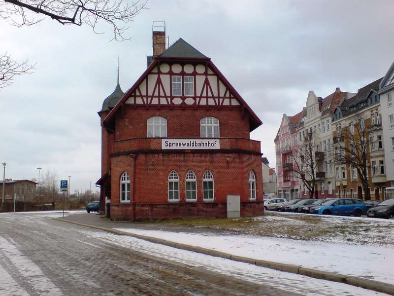 Bahnhof Cottbus im Januar 2009