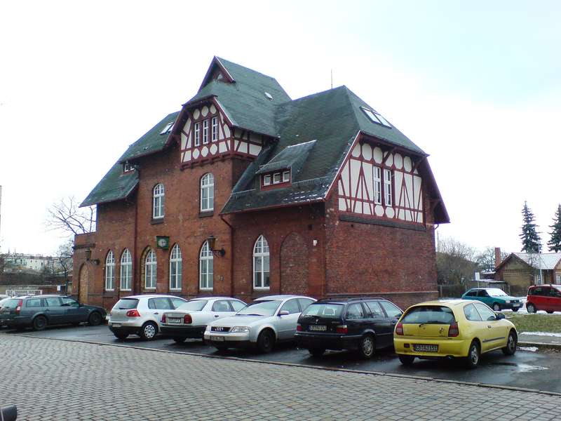 Bahnhof Cottbus im Januar 2009 - Gleisseite