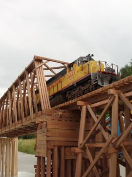 Detailaufnahme Truss-Bridge