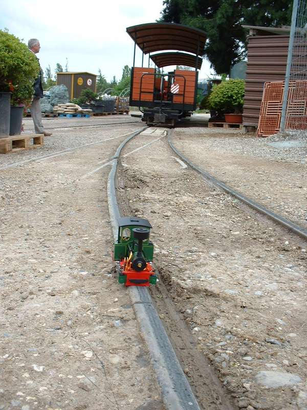 Feldbahnlok hat falsche Spurweite