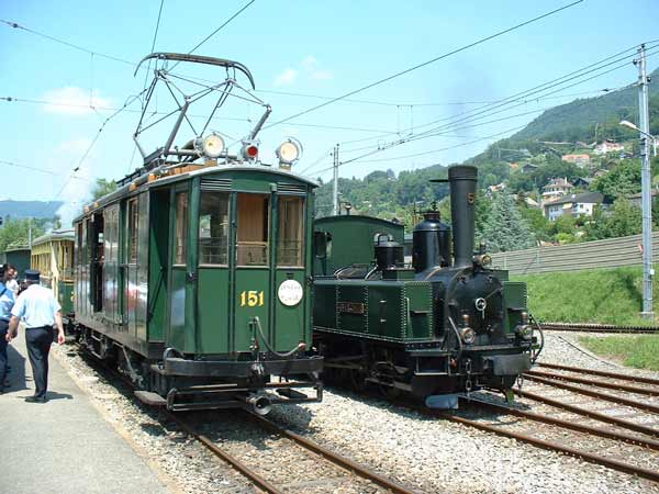 Nr. 151 und &quot;Bercher&quot;  in Blonay