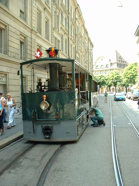 Dampftram in Bern