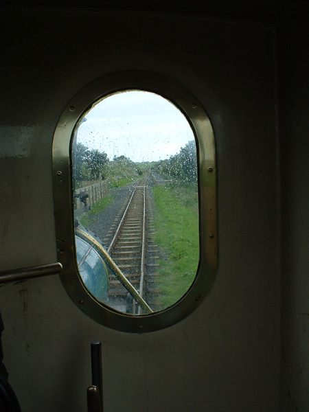 Blick aus dem Führerstandsfenster