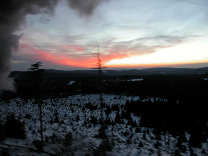 Fido: Sonnenuntergang kur vor dem Brocken