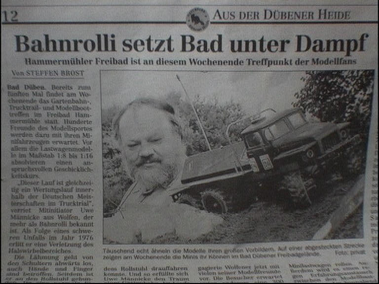 Selbst die Zeitung machte Dampf (-;