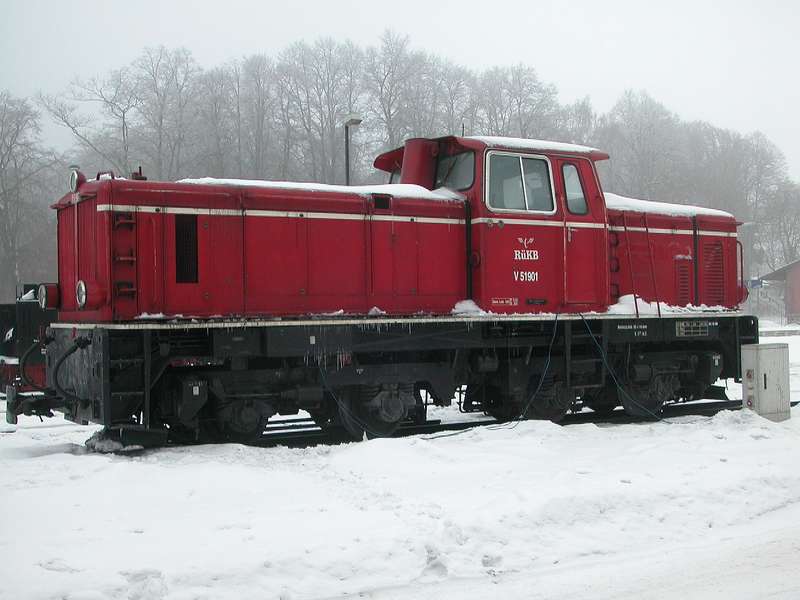 Winterpause für V51 in Putbus