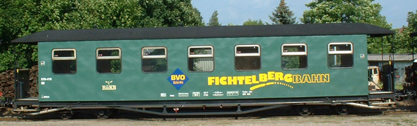 Fichtelbergbahn-wagen in Putbus