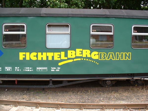 Fichtelbergbahn-wagen in Putbus