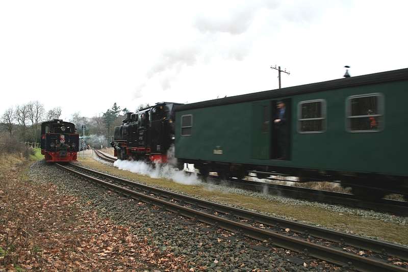 Zugkreuzung in Garftitz