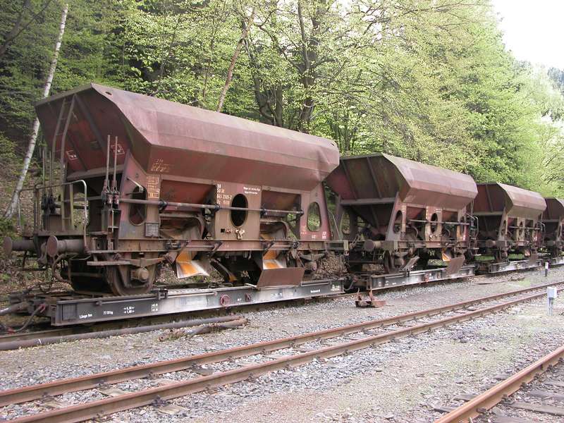 Schotterwagen in Eisfelder Talmühle