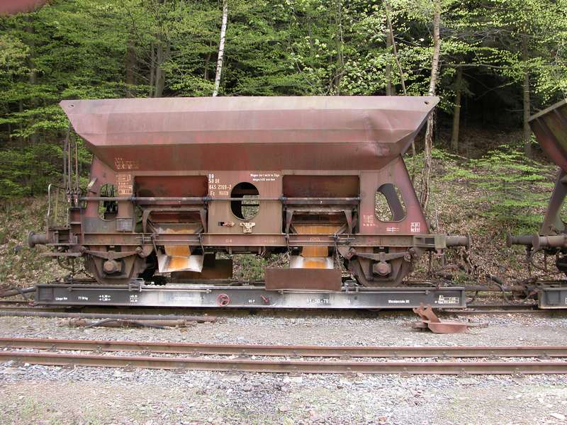 Schotterwagen in Eisfelder Talmühle