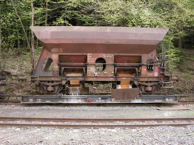 Schotterwagen in Eisfelder Talmühle