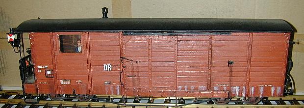 Güterzugbegleitwagen 504-157 Harzquer-und Brockenbahn der DR