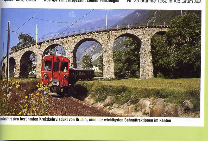 RhB Triebwagen 34 in Brusio