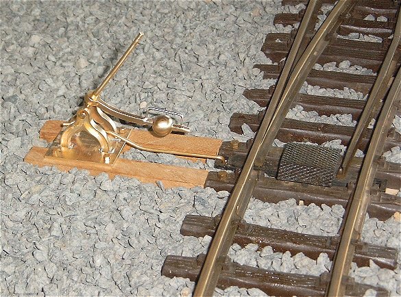 Sächsischer Weichenstellhebel