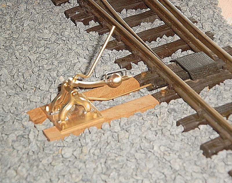 Sächsischer Weichenstellhebel