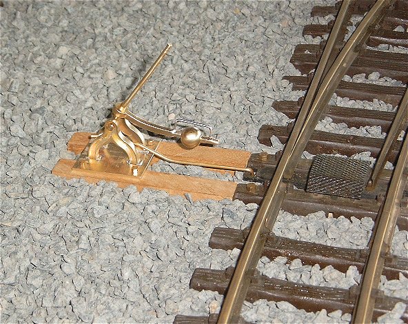 Sächsischer Weichenstellhebel