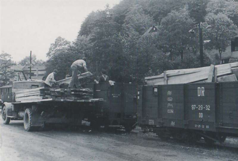 Bretterverladung Oberrittersgrün 8.9.1970
