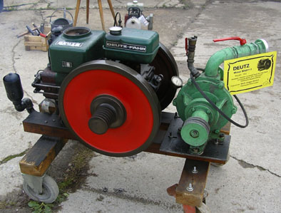 Motorgetriebene Wasserpumpe für Feldarbeit