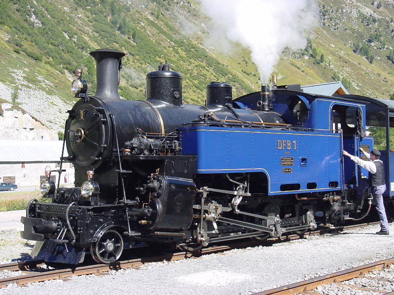 Lok  Nr 1 in Gletsch