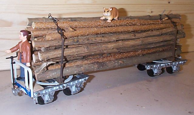 Langholz auf Trucks