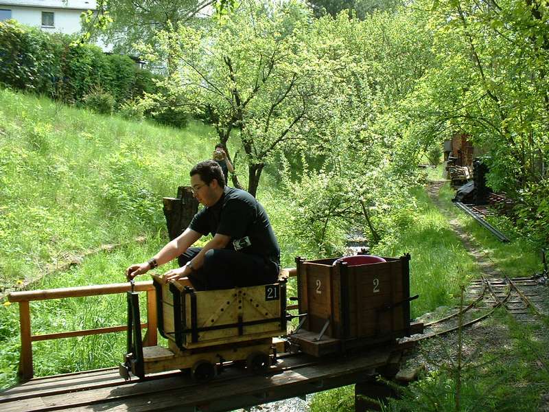 Feldbahner und maschinist