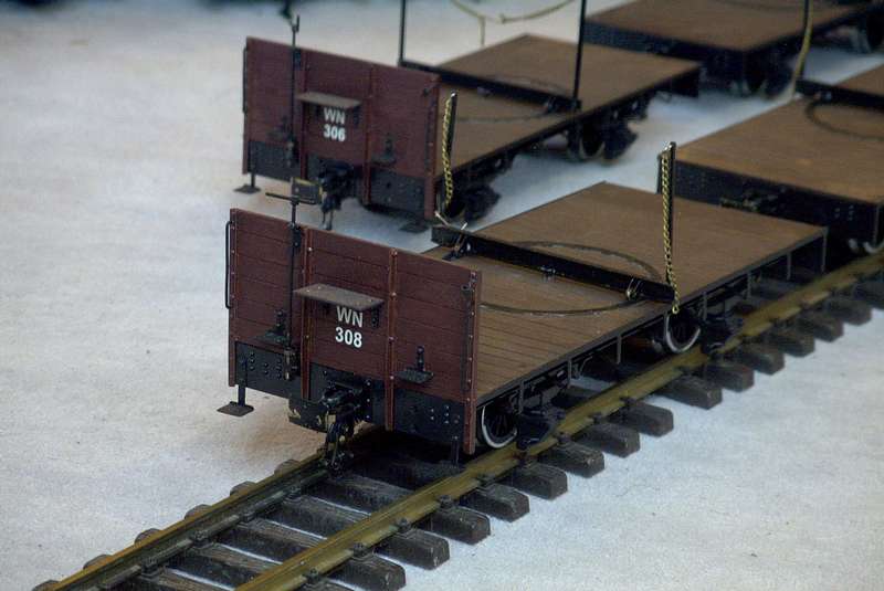 WN 308 Lanholzwagen mit Stirnwand und Bremserkurbel
