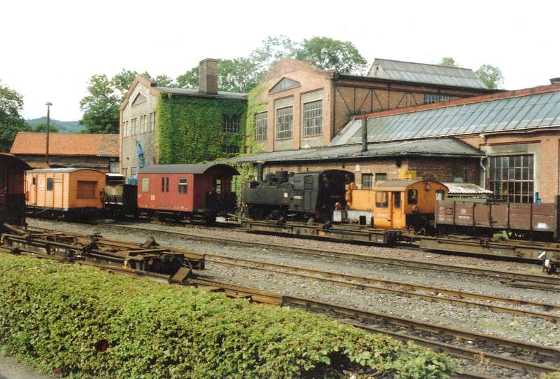 Betriebswerk Wernigerode-Westerntor am 07.07.1990