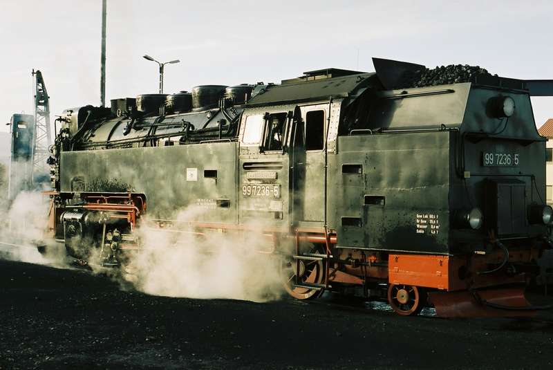 99 7236-5 vor Lokeinsatzstelle in Wernigerode