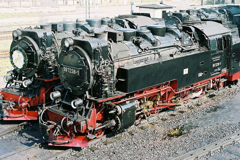 Vor dem Lokschuppen in Wernigerode