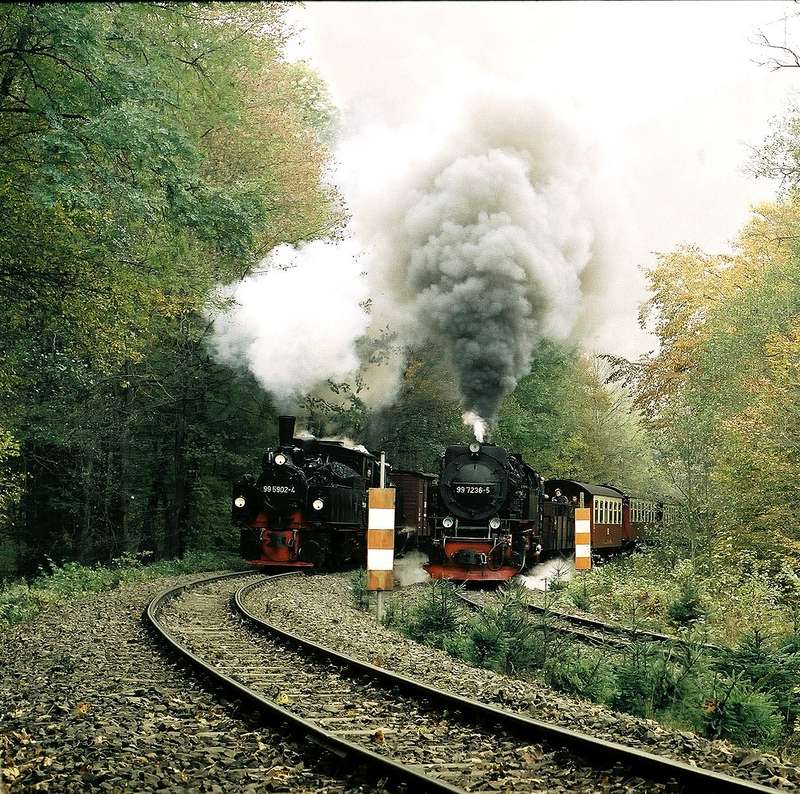 Doppelausfahrt bei Eisfelder Talmühle