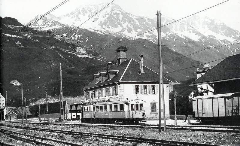 Bahnhof Andermatt zwischen 1917 und 1926